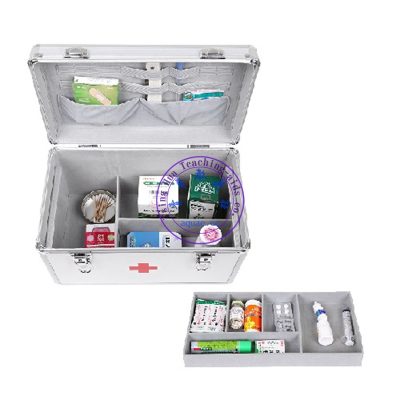 Box, first aid（急救箱）常識室用鋁合金急救箱 含藥品及醫用敷料器具