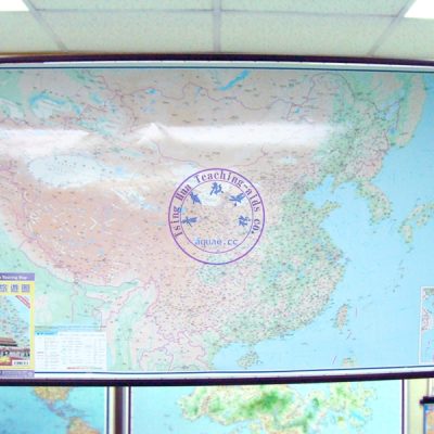 China Physical Map, Flat, TC/English, 95*63cm