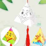 DIY塗色紙粽香囊