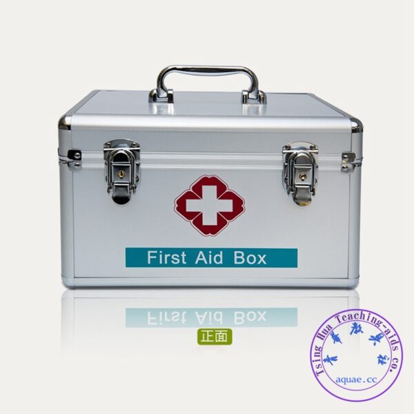 Box, first aid（急救箱）常識室用鋁合金急救箱 含藥品及醫用敷料器具：圖片 4