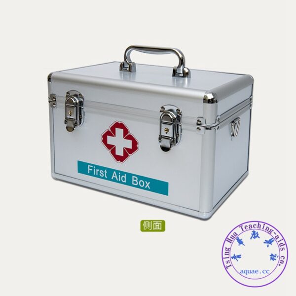 Box, first aid（急救箱）常識室用鋁合金急救箱 含藥品及醫用敷料器具：圖片 5