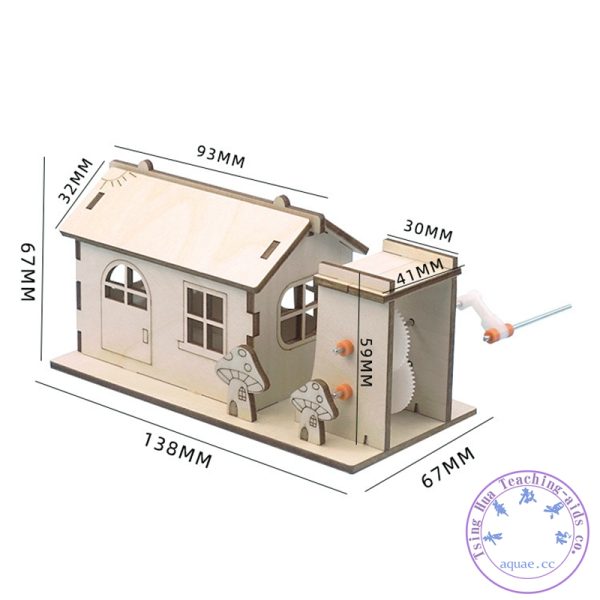 木質手搖發電小屋（動能轉化爲電能）：圖片 4