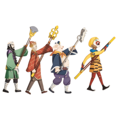 可操作木質皮影戲西游記