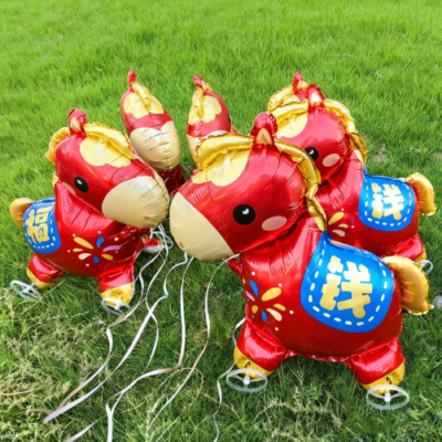 小馬滾輪氣球